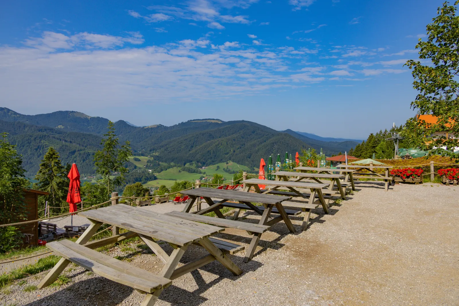 Blick über die Terrasse