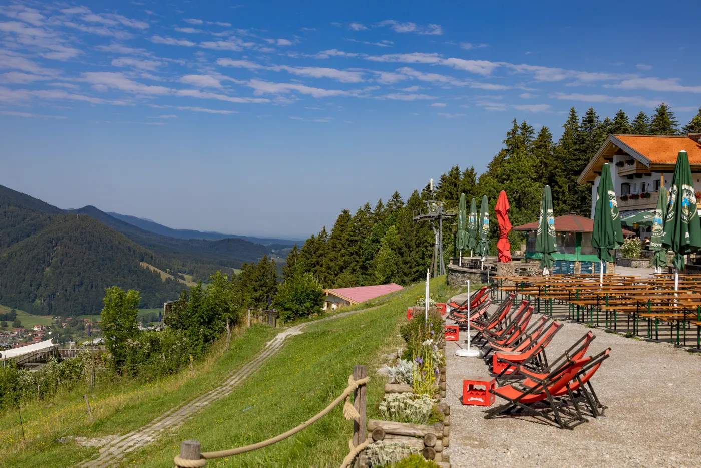 Die Terrasse am Wirtshaus