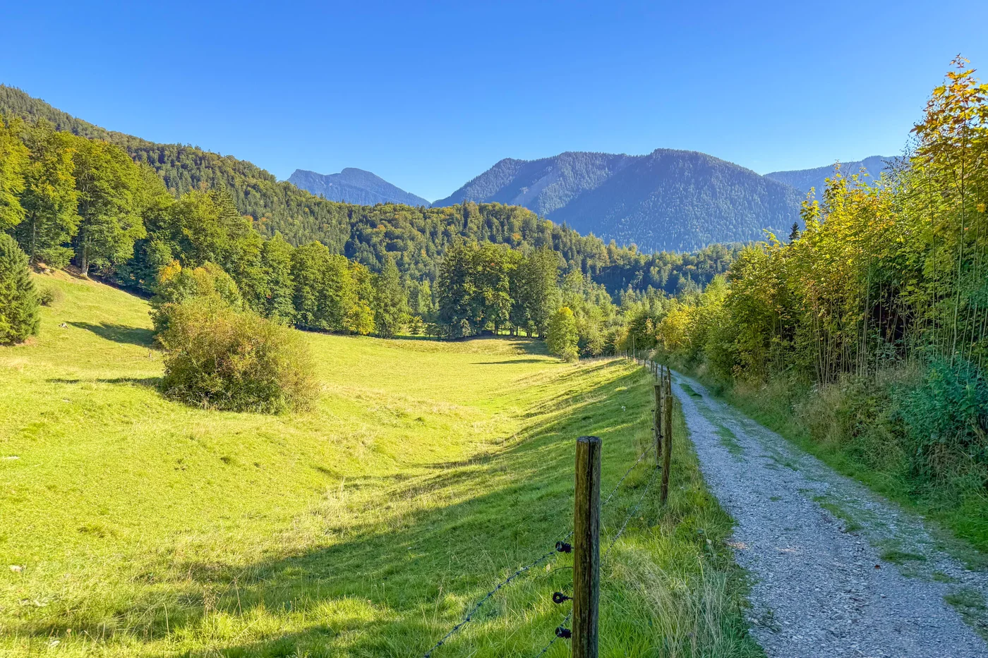 The trail to Birkenstein via Geitau