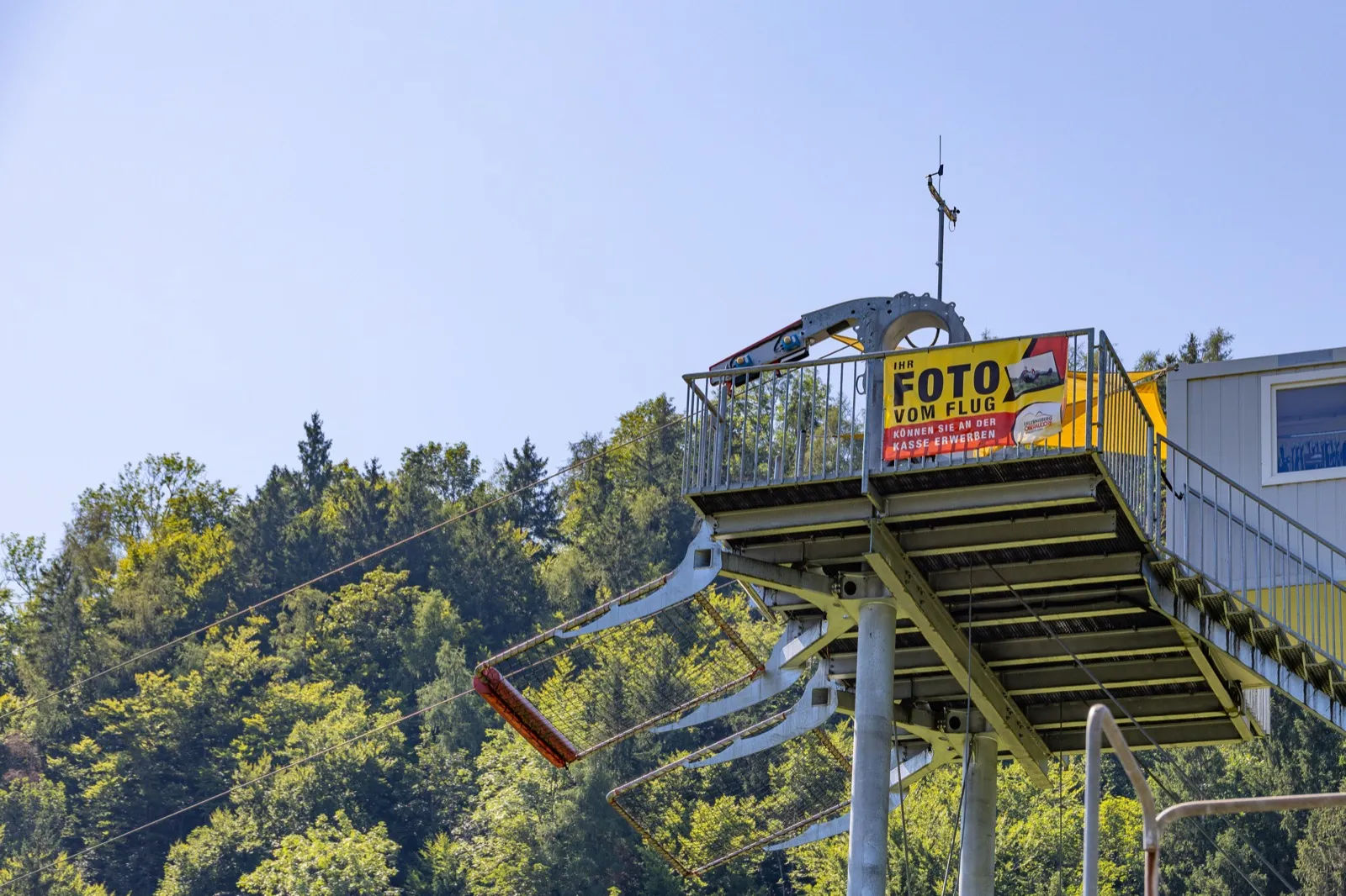 Der Startturm des Oberaudorfer Fliegers an der Mittelstation