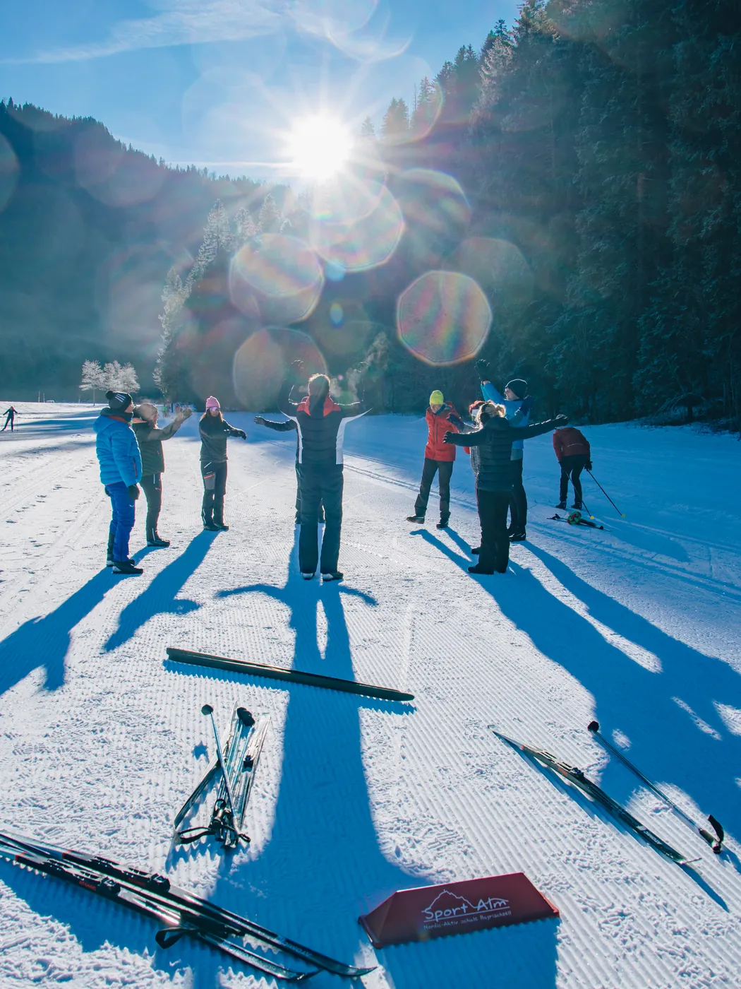 Aufwärmen vor dem Start