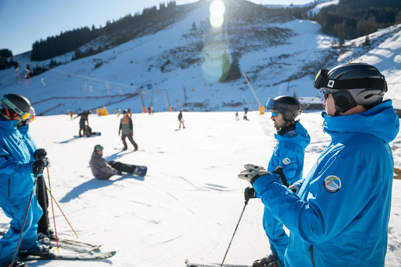 Instructors on the slope