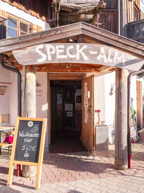 Am Eingang der Speckalm