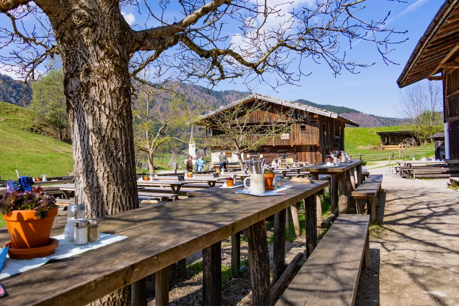 Beer garden at the tavern