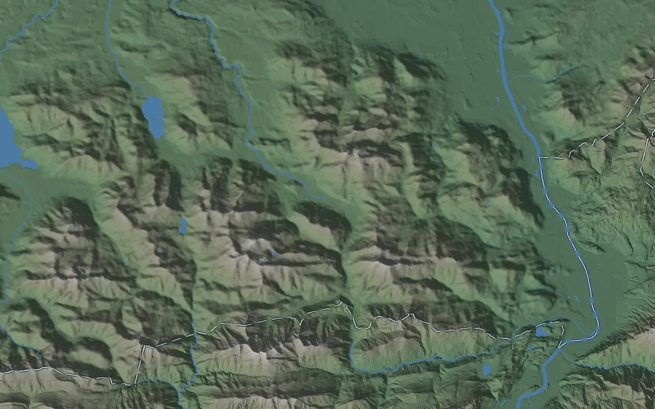 Map of the region around Bayrischzell with Schliersee, Fischbachau, Brannenburg, Oberaudorf and Thiersee