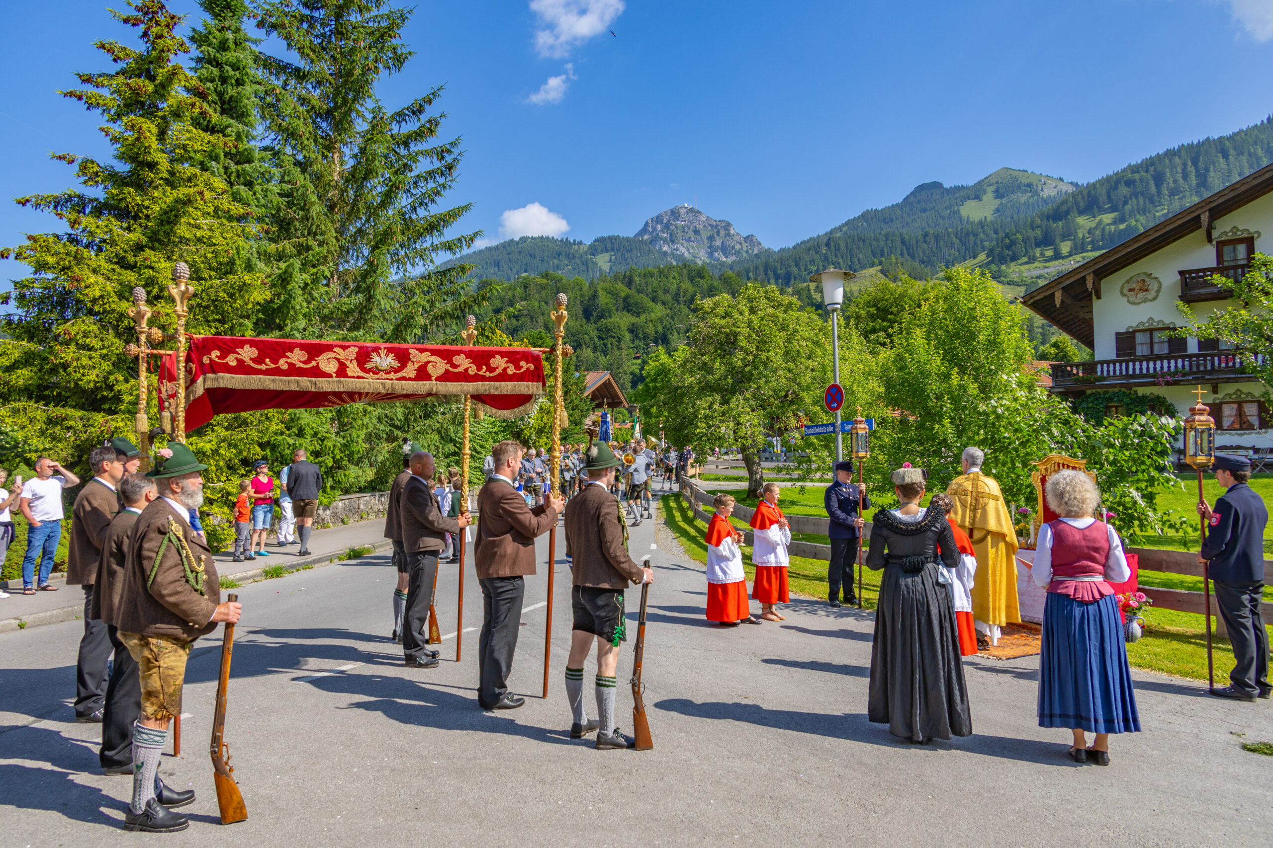 Fronleichnamsprozession in Bayrischzell