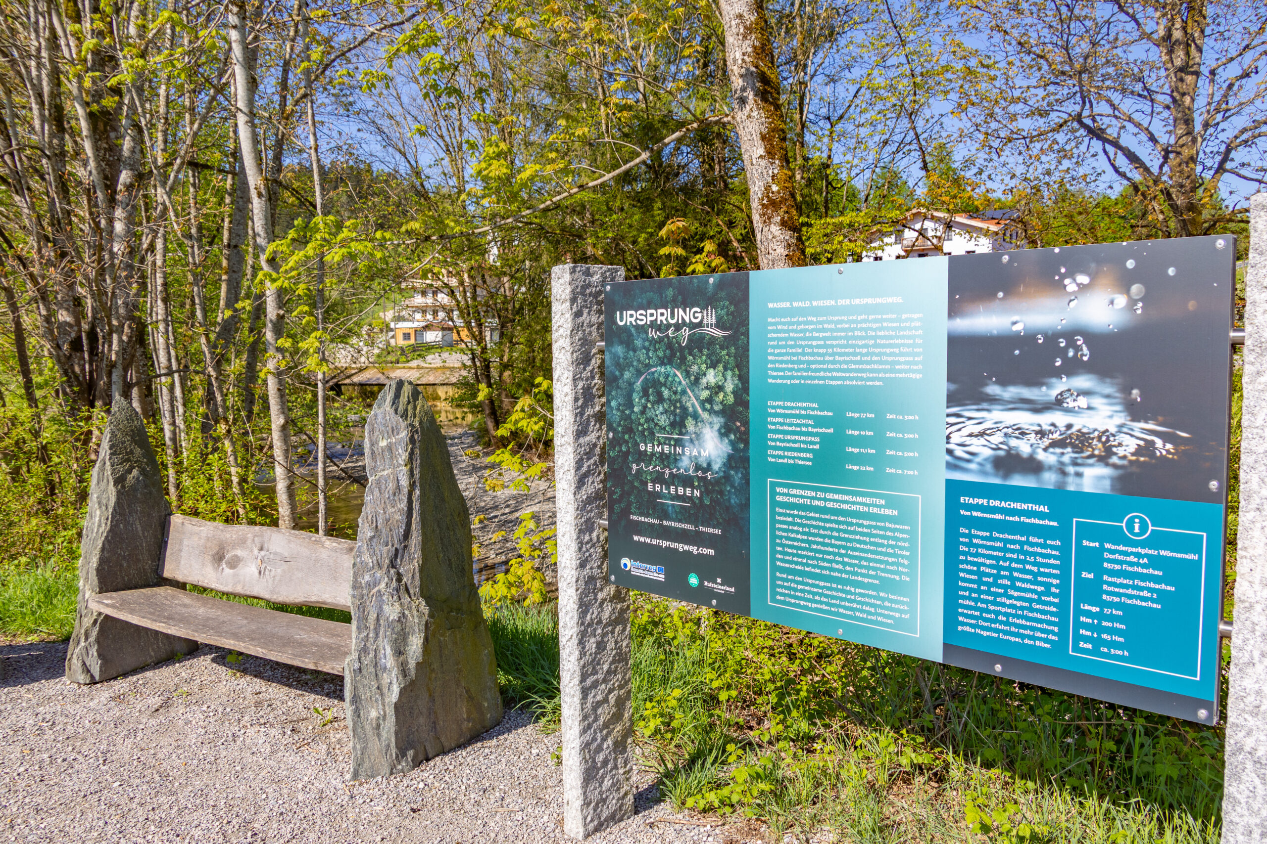 Der Ursprungweg von Wörnsmühl nach Thiersee — Wegweiser im Leitzachtal